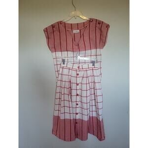 Vtg 1980s Peddlers 2 Piece Set Top Midi Skirt 25in Waist